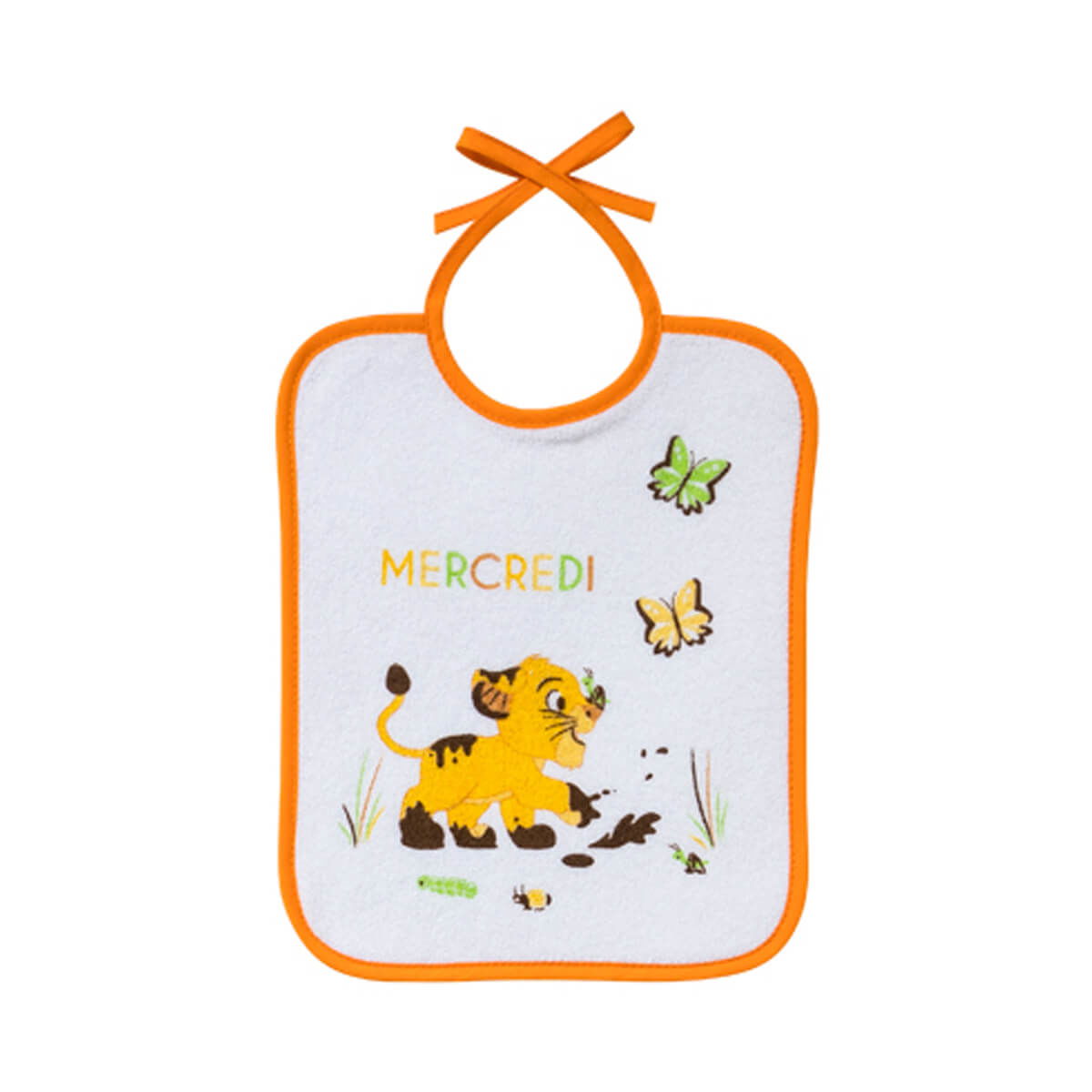 Lot de 7 bavoirs journaliers naissance Roi Lion Jungle - BB Malin