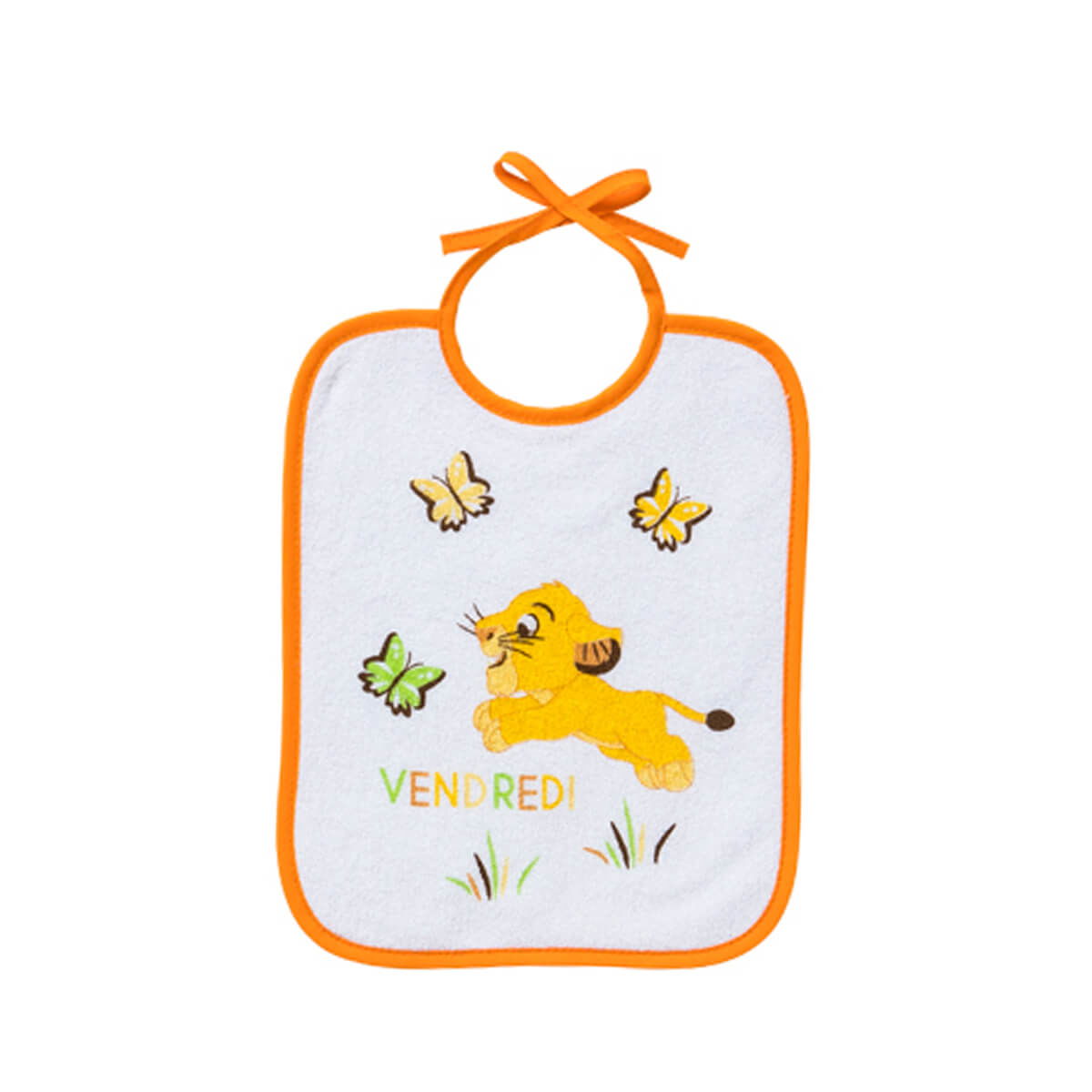 Lot de 7 bavoirs journaliers naissance Roi Lion Jungle - BB Malin