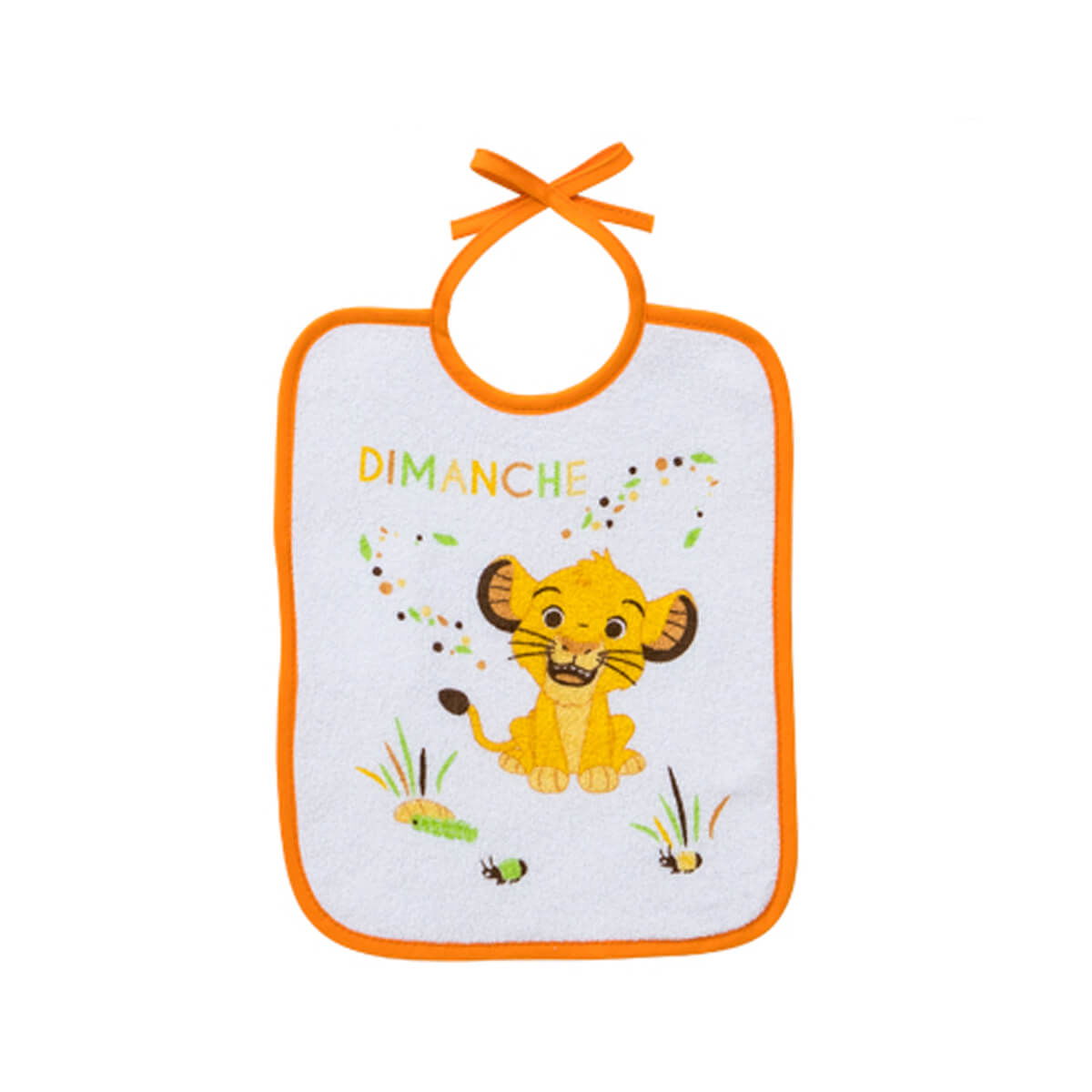 Lot de 7 bavoirs journaliers naissance Roi Lion Jungle - BB Malin