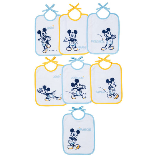 Lot de 7 bavoirs naissance Disney Classic Mickey - BB Malin