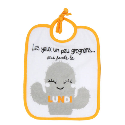Lot de 7 bavoirs naissance semainiers - BB Malin