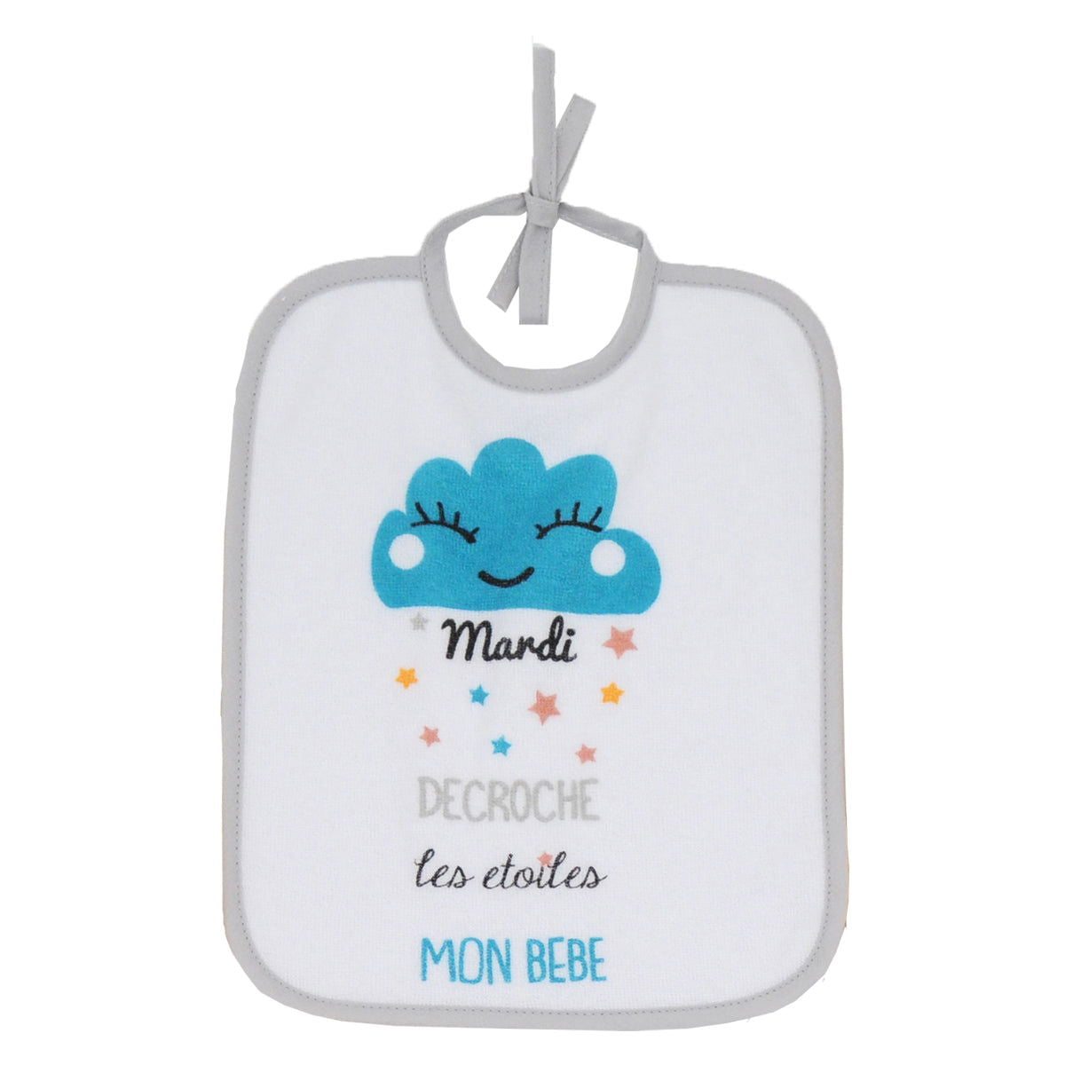 Lot de 7 bavoirs naissance semainiers - BB Malin