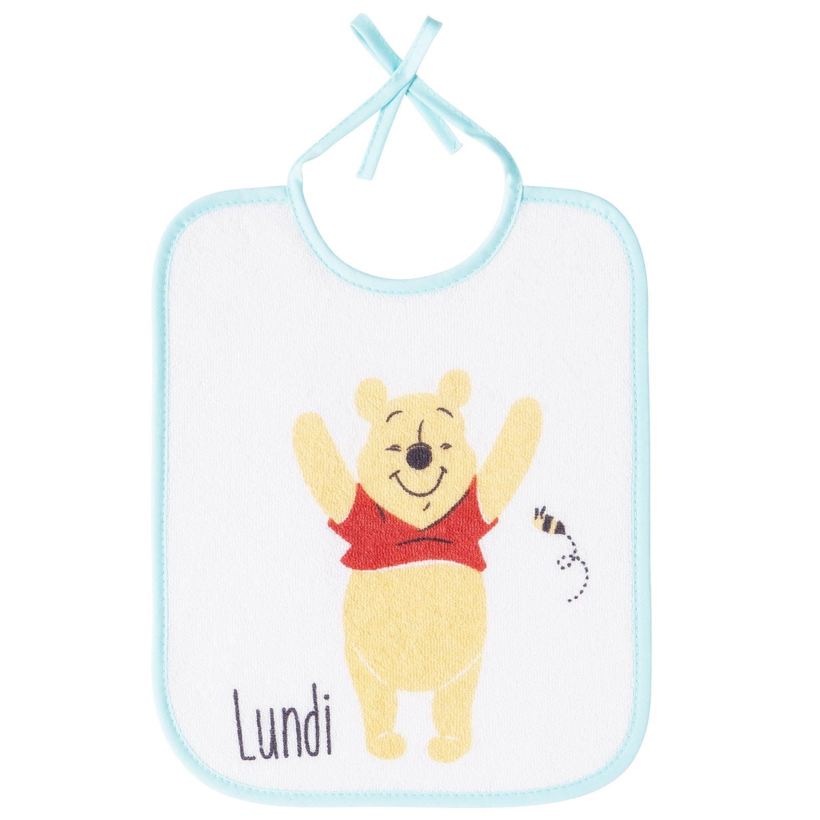 Lot de 7 bavoirs semainiers Disney Winnie Hello Funshine - Naissance - BB Malin