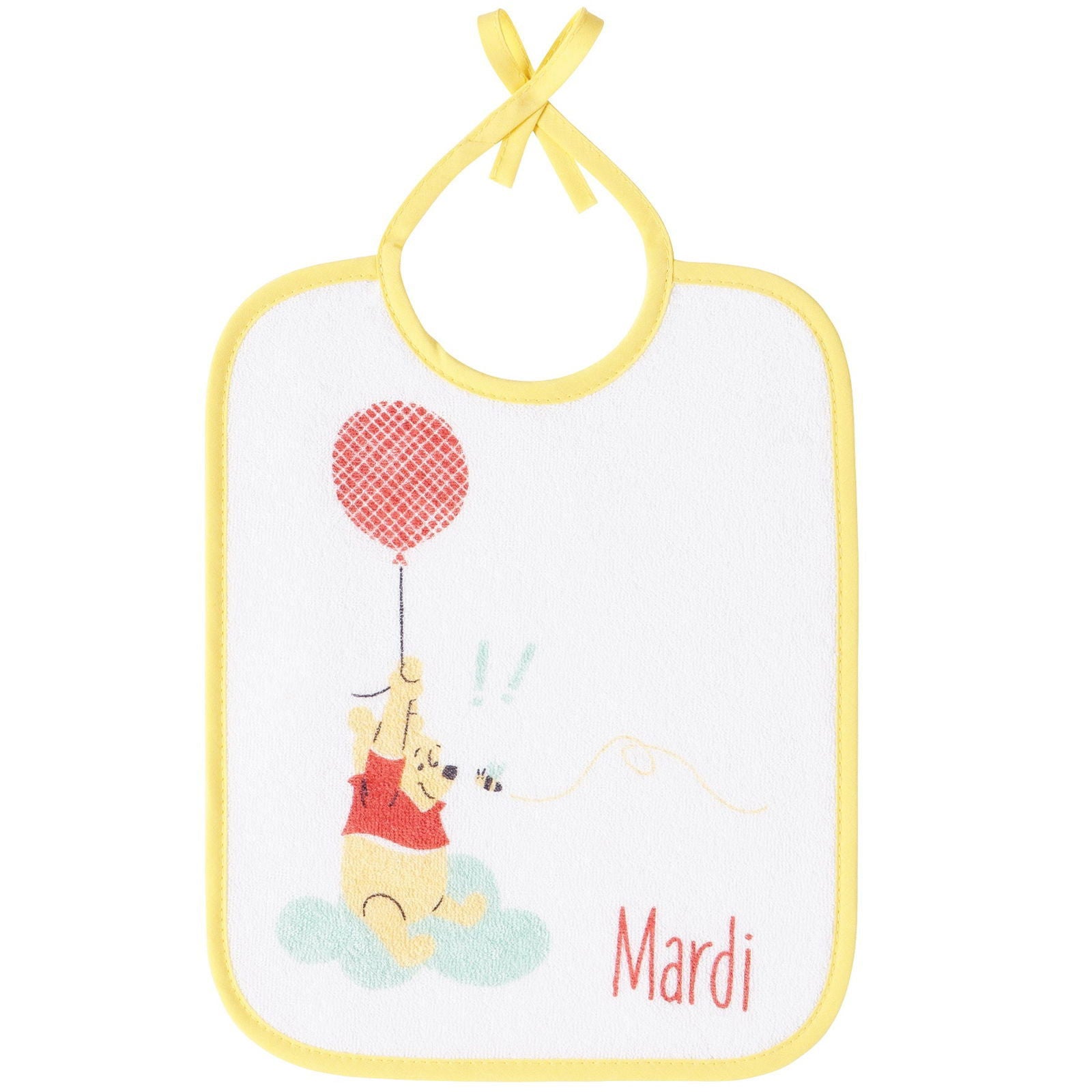 Lot de 7 bavoirs semainiers Disney Winnie Hello Funshine - Naissance - BB Malin