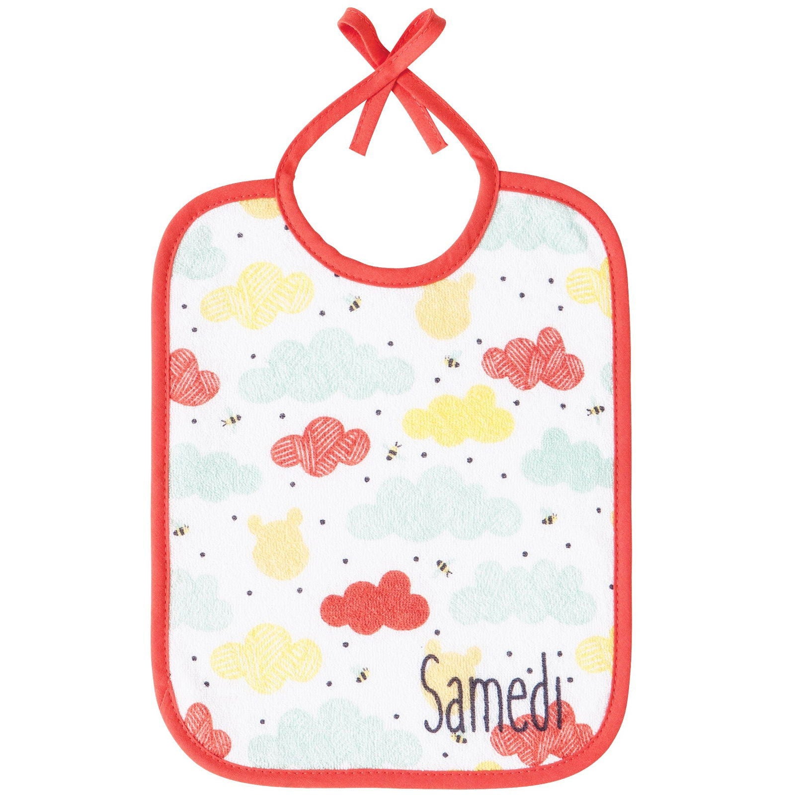 Lot de 7 bavoirs semainiers Disney Winnie Hello Funshine - Naissance - BB Malin