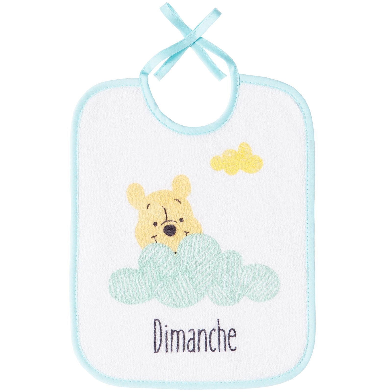 Lot de 7 bavoirs semainiers Disney Winnie Hello Funshine - Naissance - BB Malin