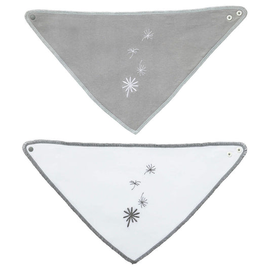 Lot de 2 bavoirs naissance bandana Jeune Pousse - Bio - Babycalin