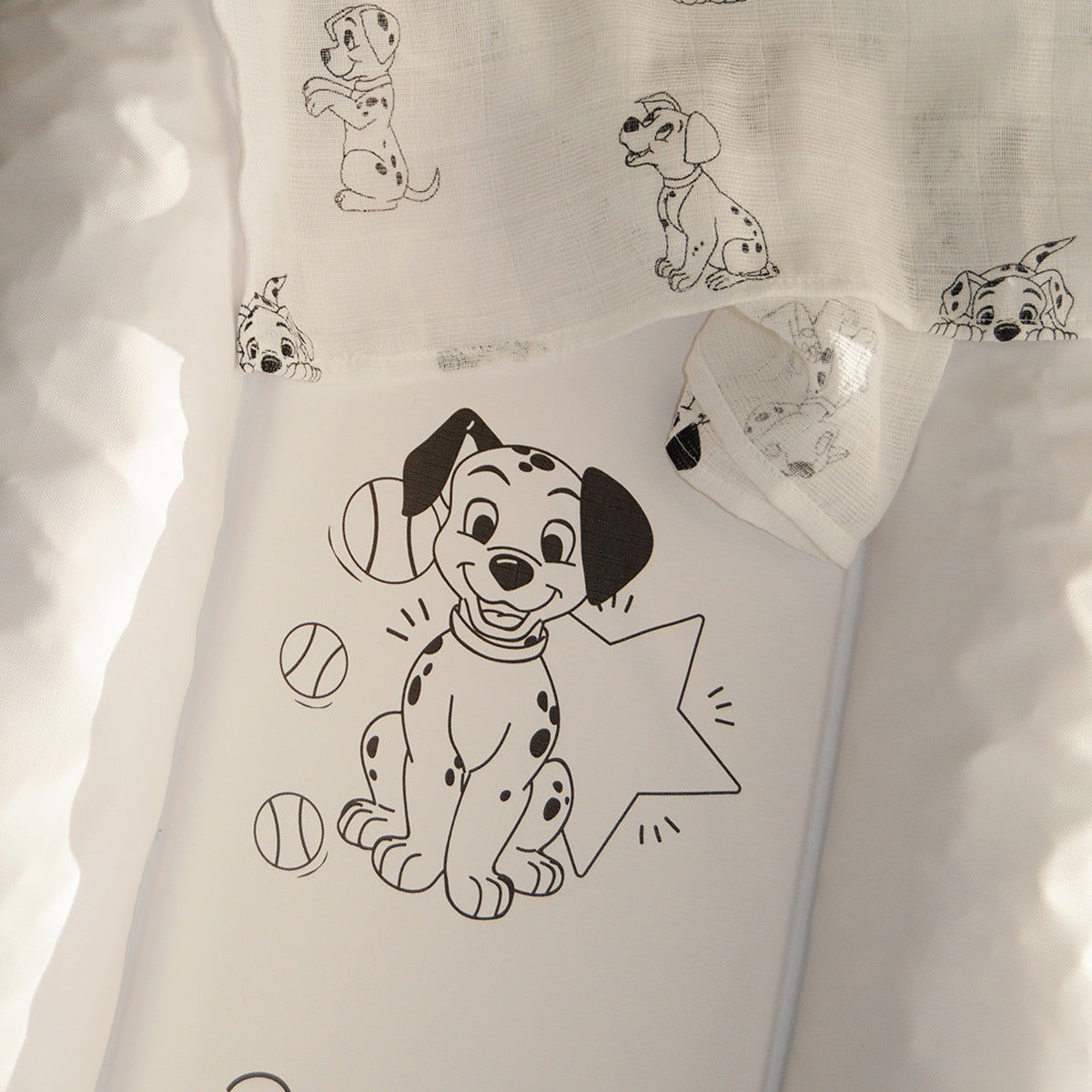 Lot de 3 langes 60x60 cm 101 Dalmatiens - 