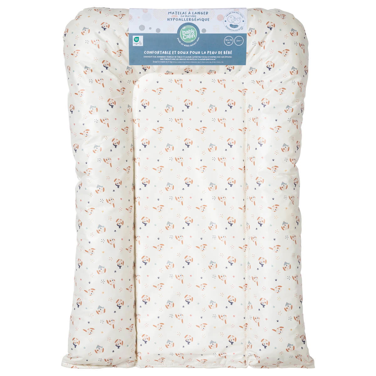 Matelas à langer Flocon Hypoallergénique 50x70 cm - Toutou - 