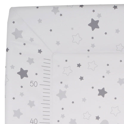 Matelas à langer Luxe 50x70 cm Etoiles grises + toise - 