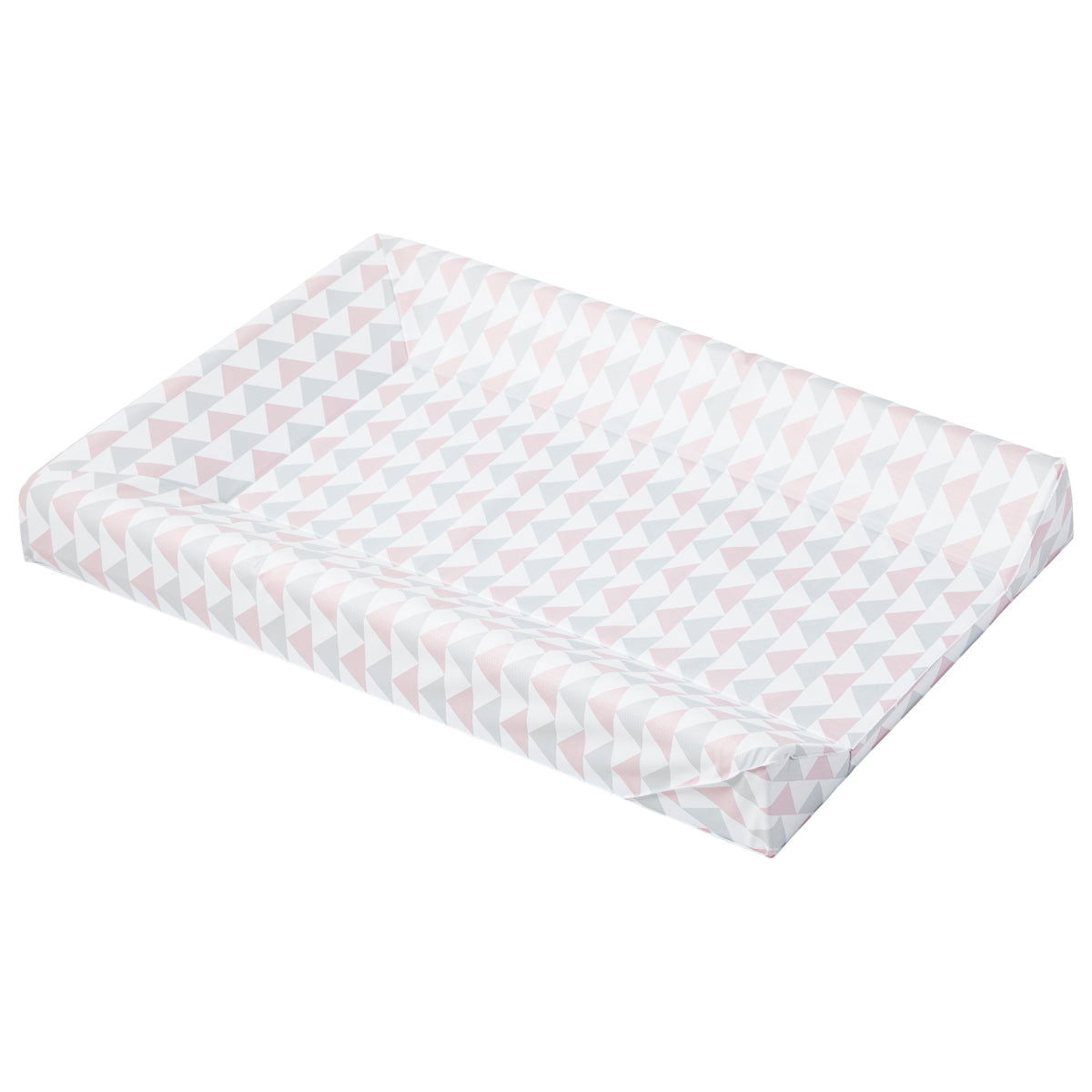 Matelas à langer Luxe 50x70 cm Géométrique rose et gris - 