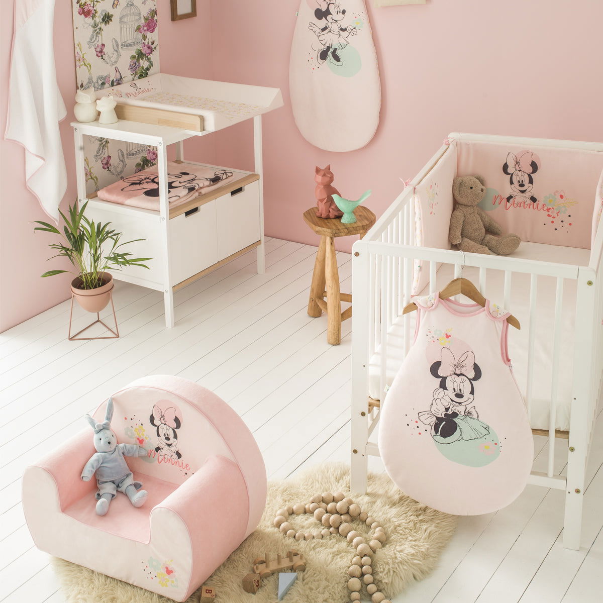 Matelas à langer Luxe Disney Minnie Floral 50x70 cm - 