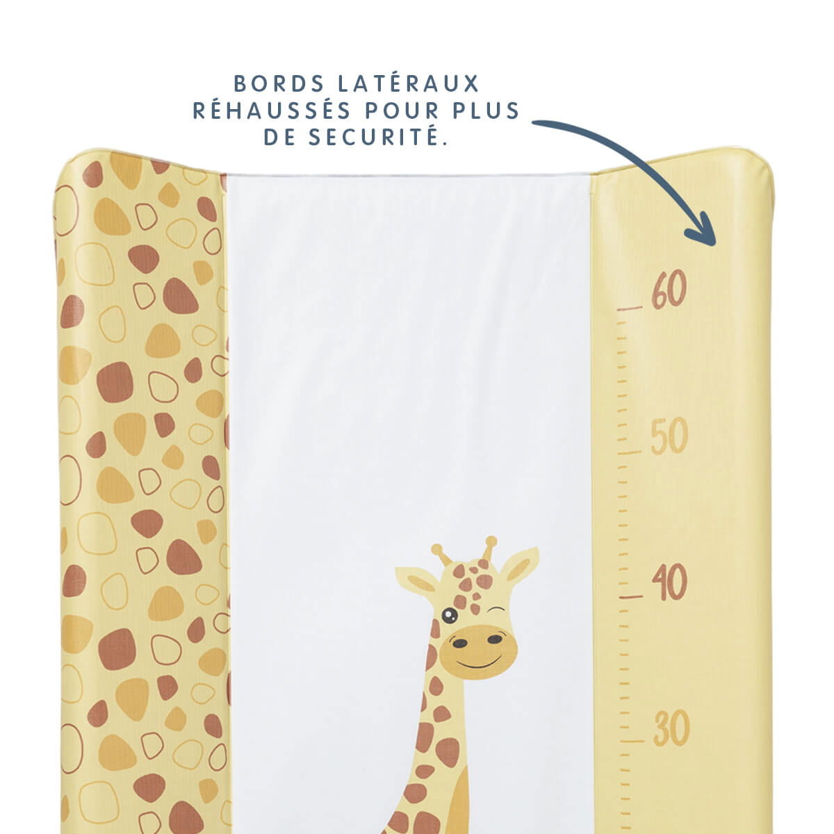 Matelas à langer Premium 50x70 cm - Toise girafe - 