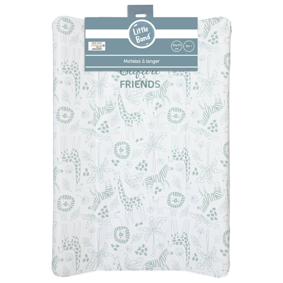 Matelas à langer Standard Premium 50x70 cm - Safari Friends - 