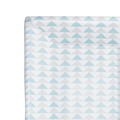 Matelas à langer luxe 50x70 cm Géométrique bleu - 