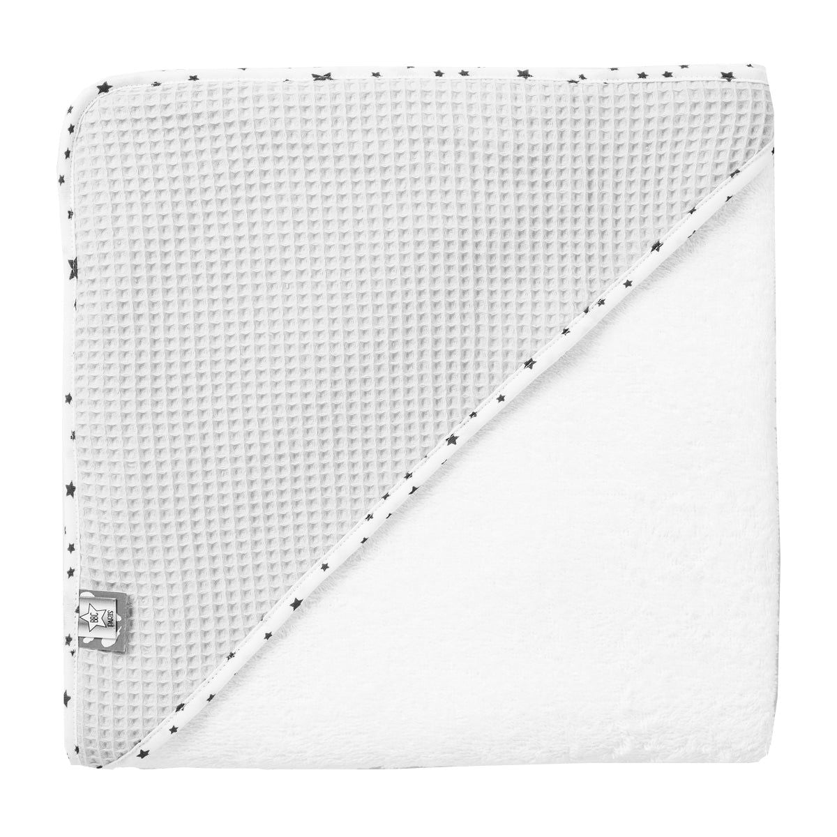 Maxi cape de bain Céleste 100x100 cm Gris - BBC Paris
