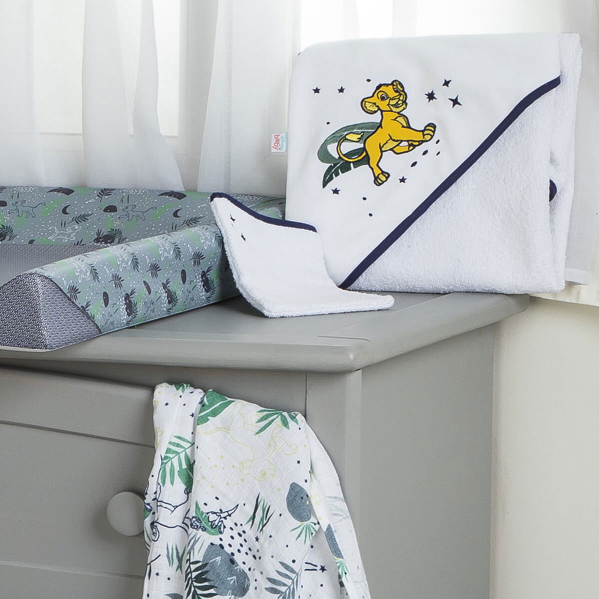 Parure de bain Roi Lion Star - 80x80 cm - BB Malin