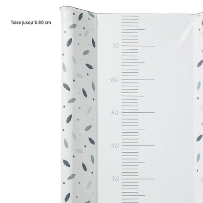 Plan à langer à poser 50x70 cm - Plumes grises - 