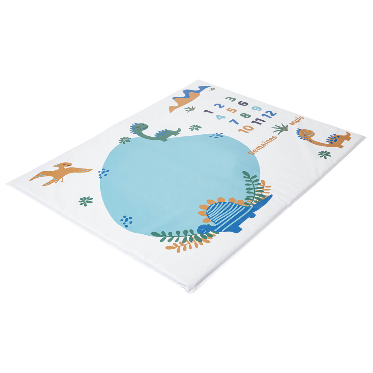 Tapis de jeu en PVC 72x92 cm avec étapes bébé - Funny Dino - 