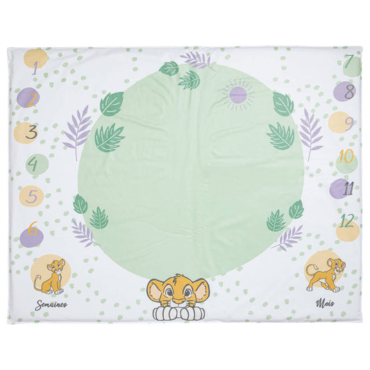 Tapis de jeu en PVC 72x92 cm avec étapes bébé - Roi Lion Cosy Time - Disney Baby