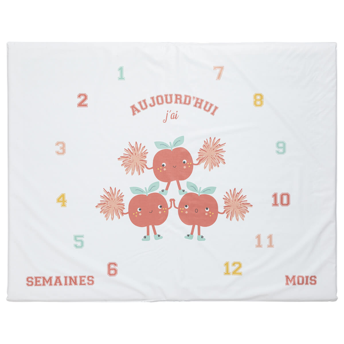 Tapis de jeu en PVC 72x92 cm avec étapes bébé - Smoothie - Babycalin