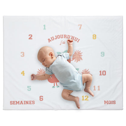 Tapis de jeu en PVC 72x92 cm avec étapes bébé - Smoothie - 