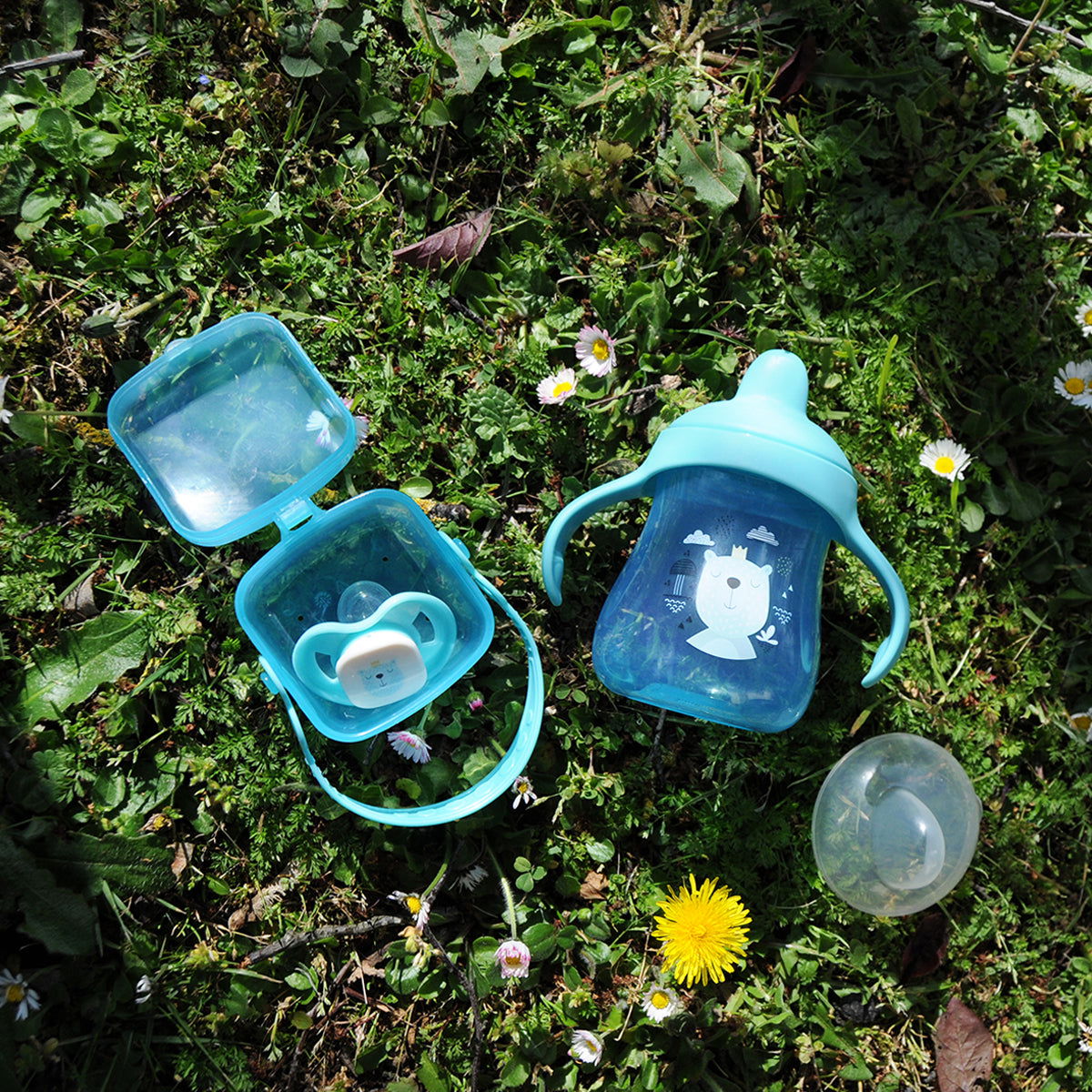 Tasse à bec rigide 240 mL Ours Bleu - 