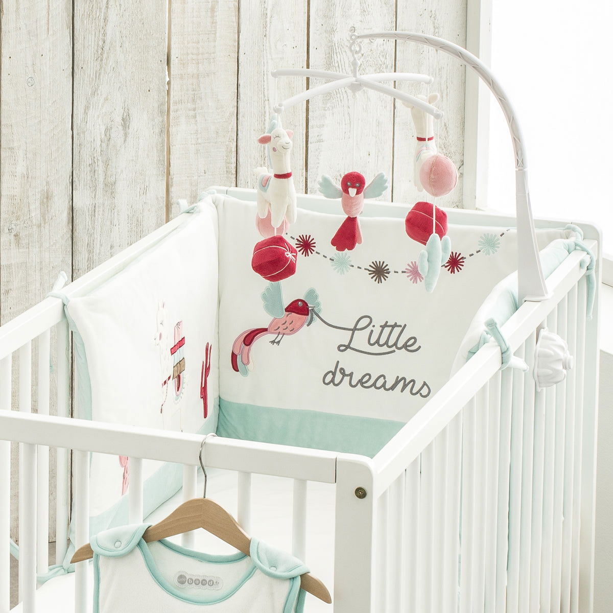 Tour de lit adaptable Little Lama 40x180 cm - BB Malin