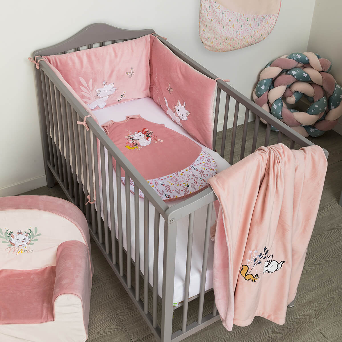 Tour de lit adaptable Marie Sweet - 40x180 cm - BB Malin