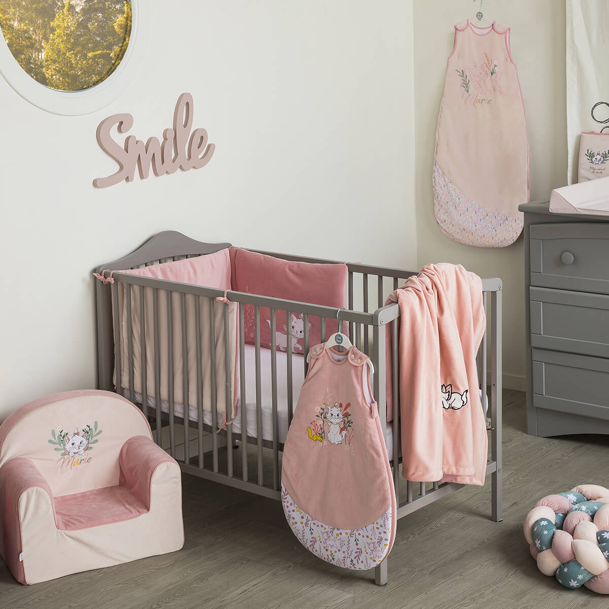 Tour de lit adaptable Marie Sweet - 40x180 cm - BB Malin