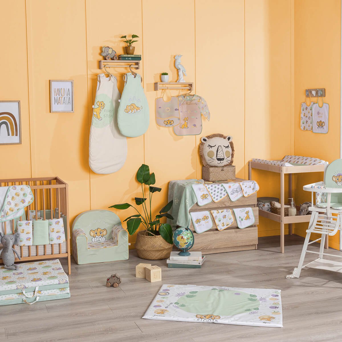 Tour de lit modulable 10 éléments - Roi Lion Cosy Time - 