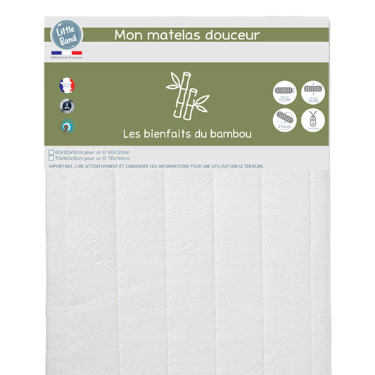 Matelas lit Douceur 60x120 cm - 24kg/m3 - Little Band