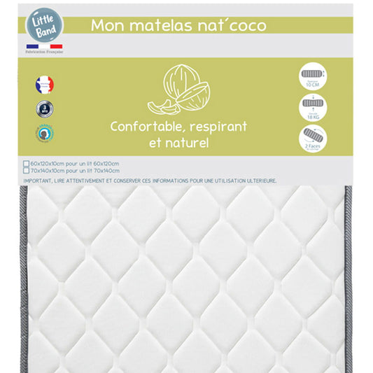 Matelas Nat'Coco 60x120 cm - 18kg/m3 - Little Band