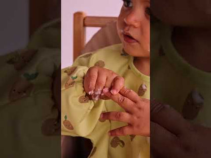 Bavoir bébé 37x42 cm imperméable - Bavoir tablier 12 mois - Fruity Kiwi