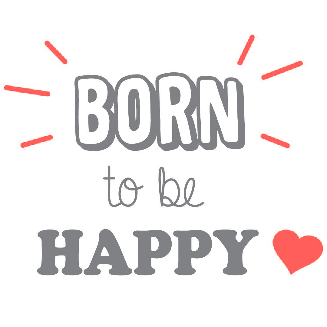 Cape de bain Born to be Happy - 70x70 cm Babycalin - BB Malin