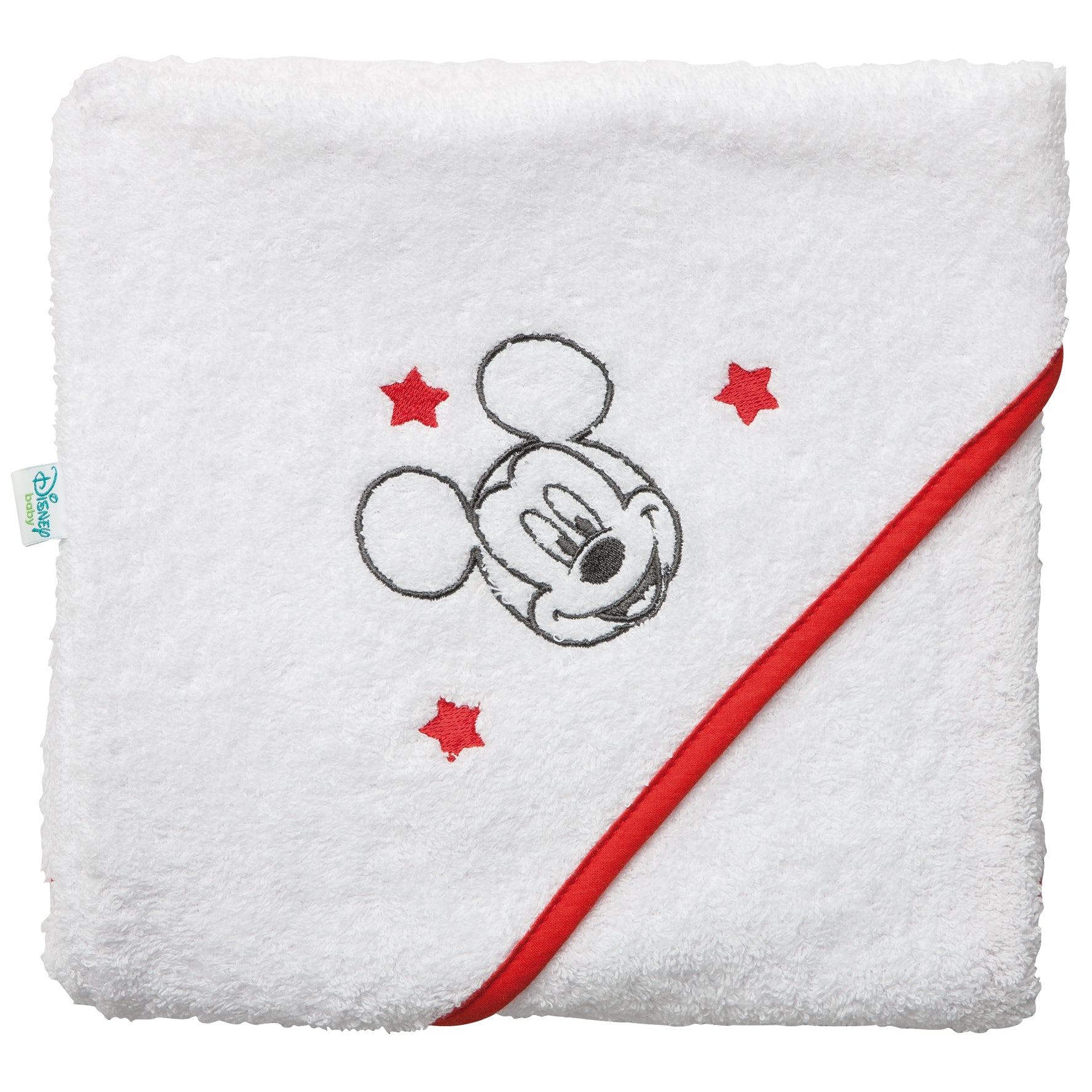 Cape de bain en éponge Disney Mickey 80x80 cm Disney Baby - BB Malin