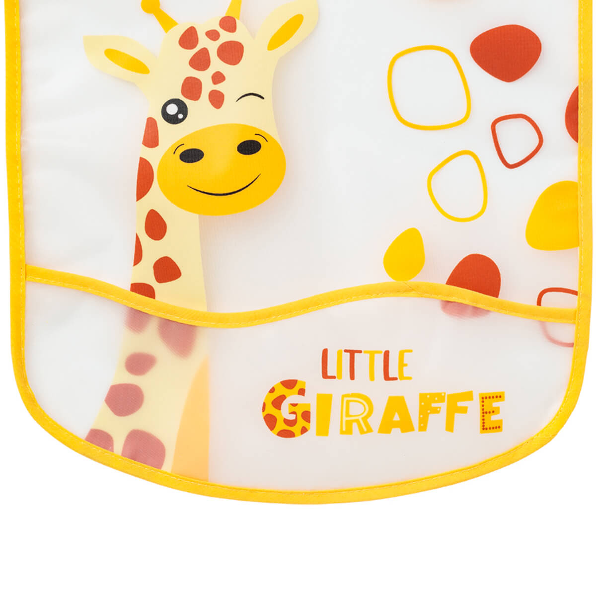 Bavoir 6 mois imperméable à poche 28x32 cm - Girafe Babycalin - BB Malin