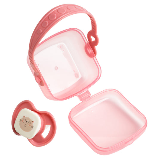 Sucette + range-sucette Chat rose Babycalin - BB Malin