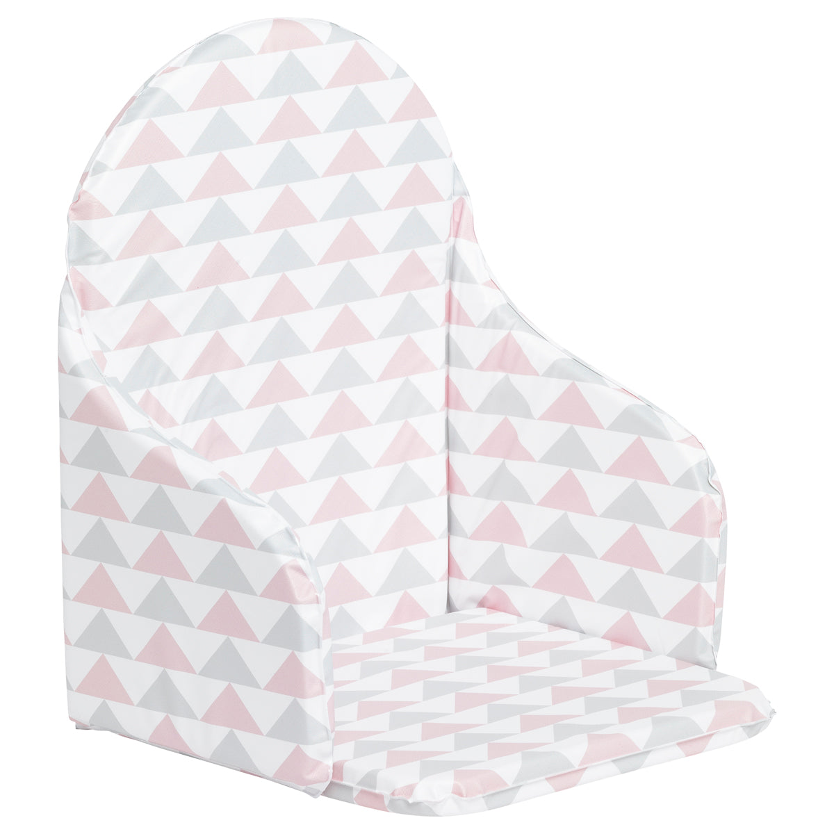 Coussin de chaise PVC Géométrique Rose, Gris Babycalin - BB Malin