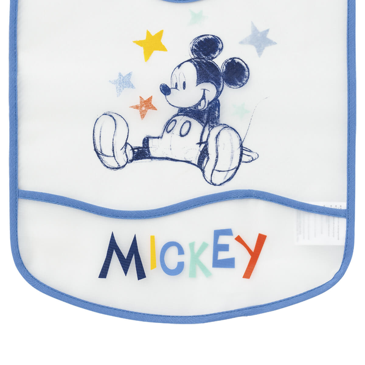 Bavoir 6 mois imperméable avec poche 28x32 cm - Mickey Cool Disney Baby - BB Malin
