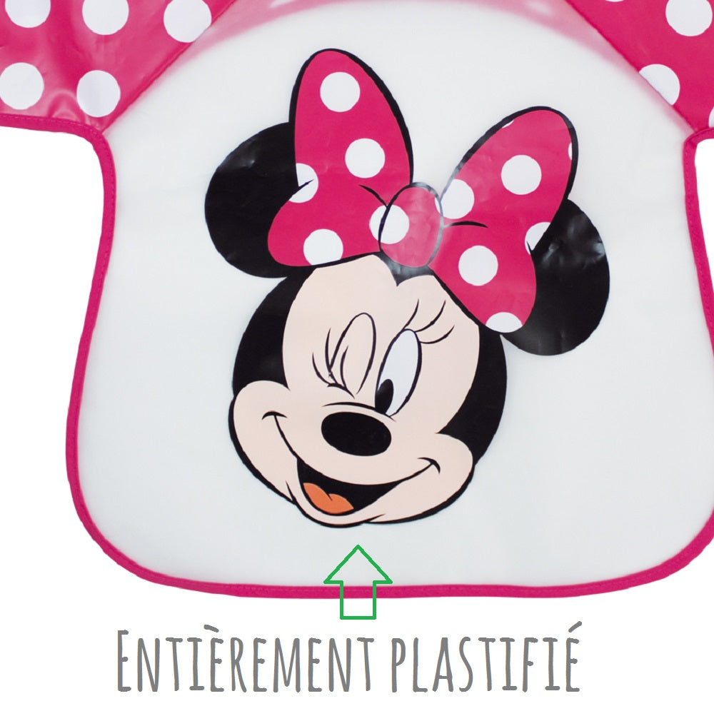 Bavoir tablier plastifié Disney Minnie 12 mois Disney Baby - BB Malin