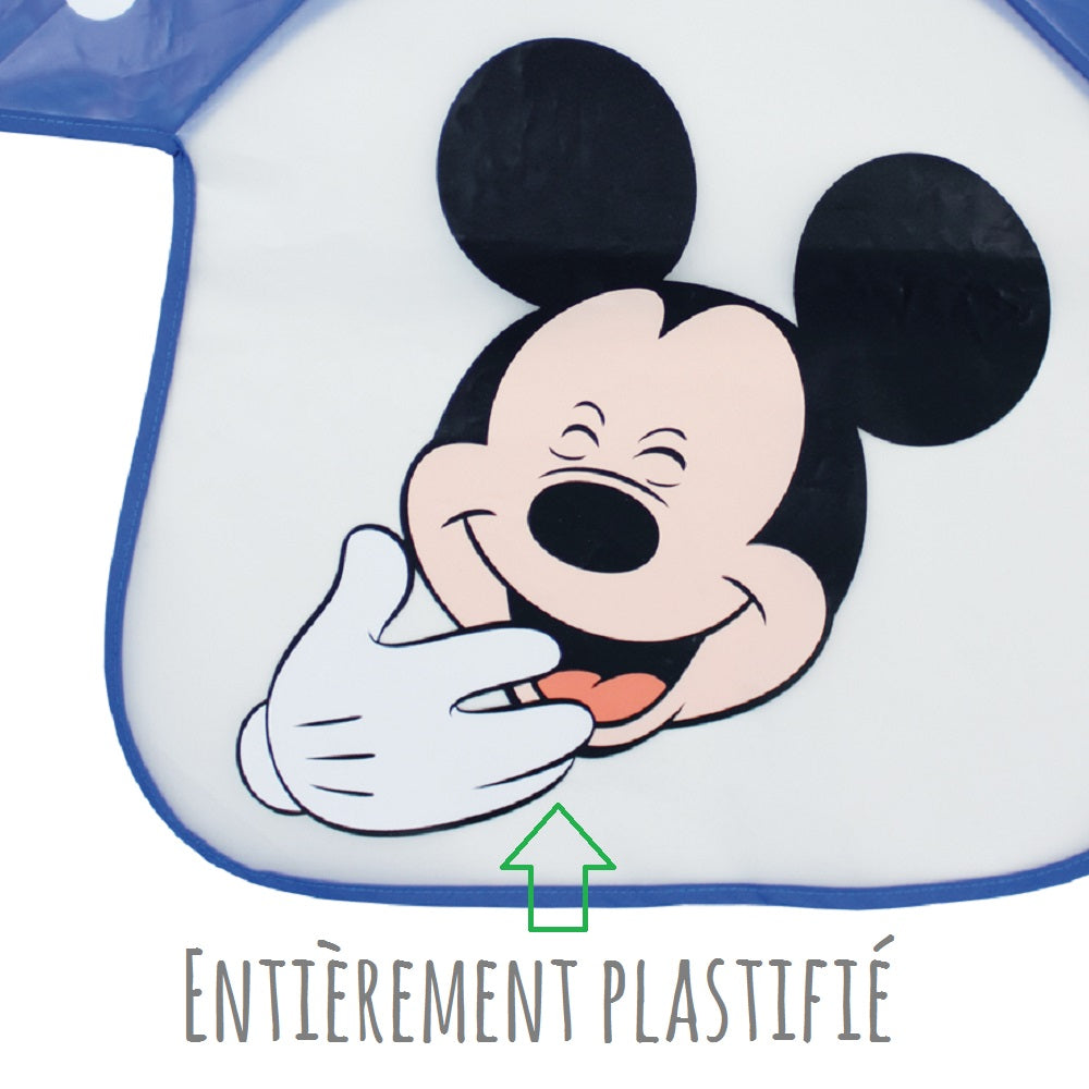 Bavoir tablier plastifié Disney Mickey 12 mois Disney Baby - BB Malin