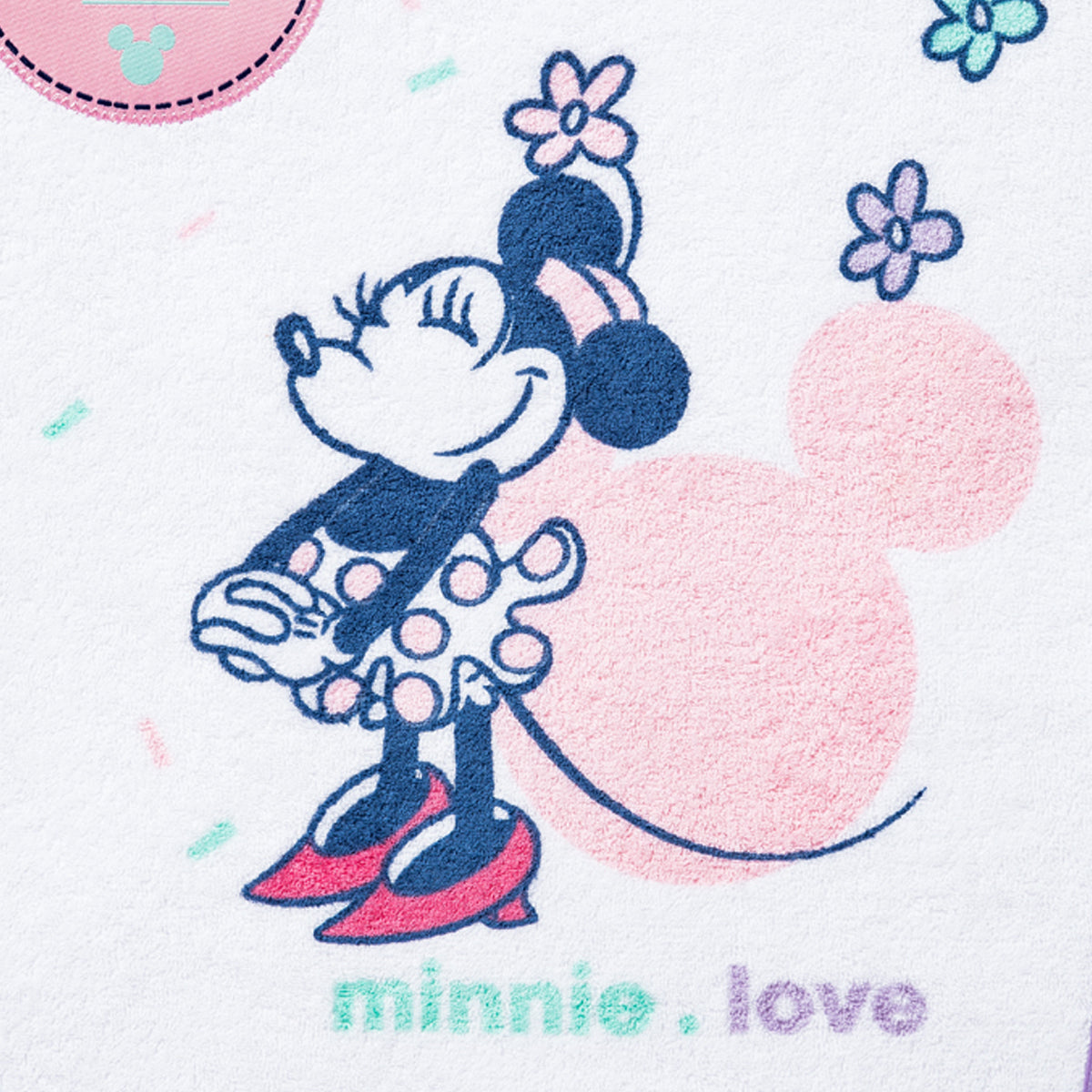 Bavoir maternelle prénom Minnie Confettis - 24 mois Disney Baby - BB Malin