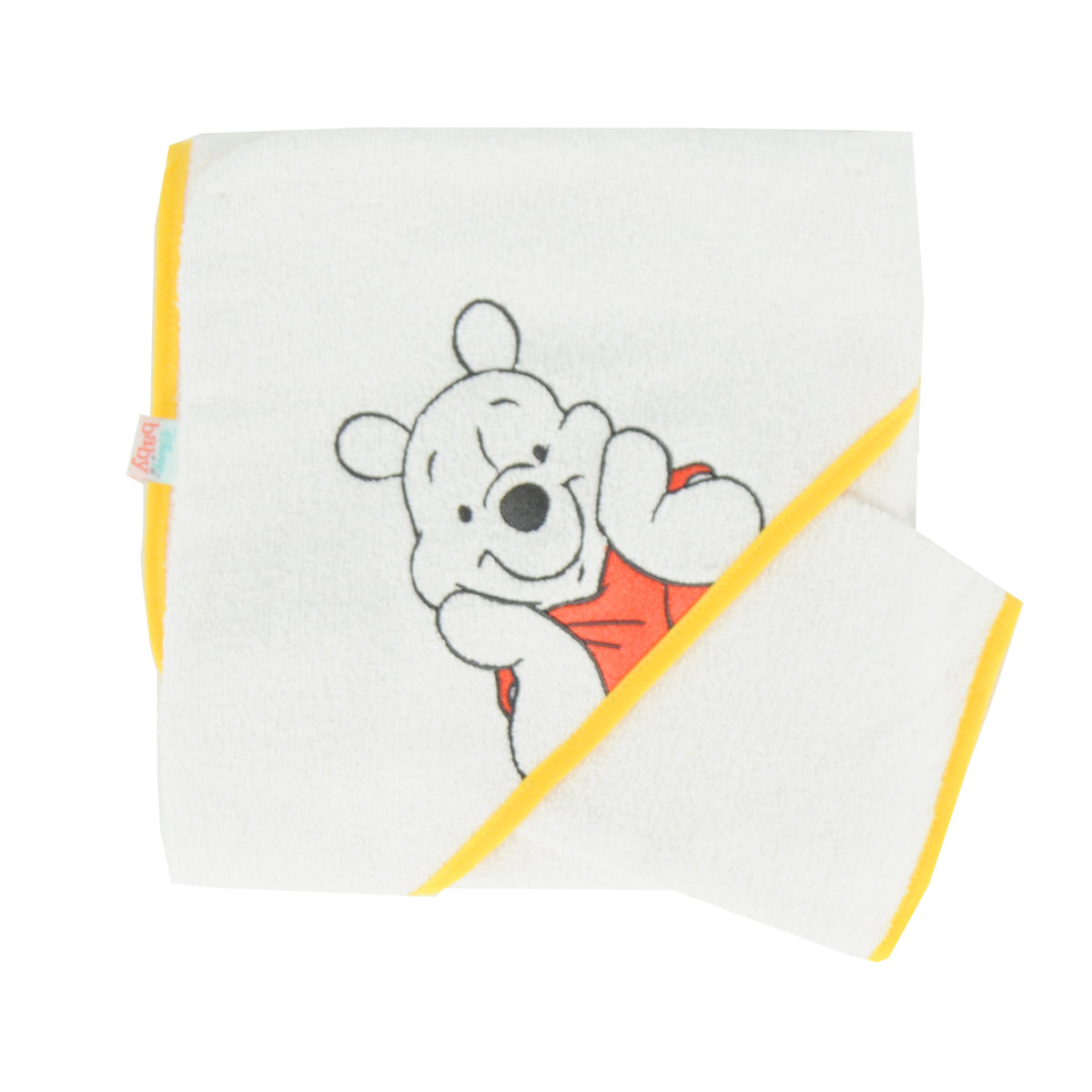 Parure de bain en éponge 80x80 cm - Winnie l'Ourson Disney Baby - BB Malin